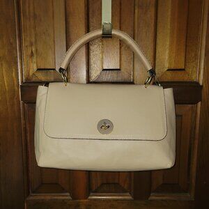 Vittoria Napoli Agatha, Champagne Leather Bag